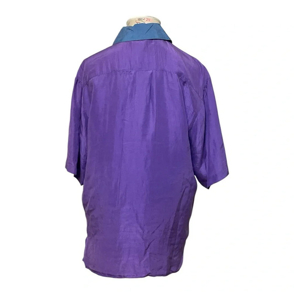 Vintage Sueded Silk Blouse by Melrose - Picture 2 of 5